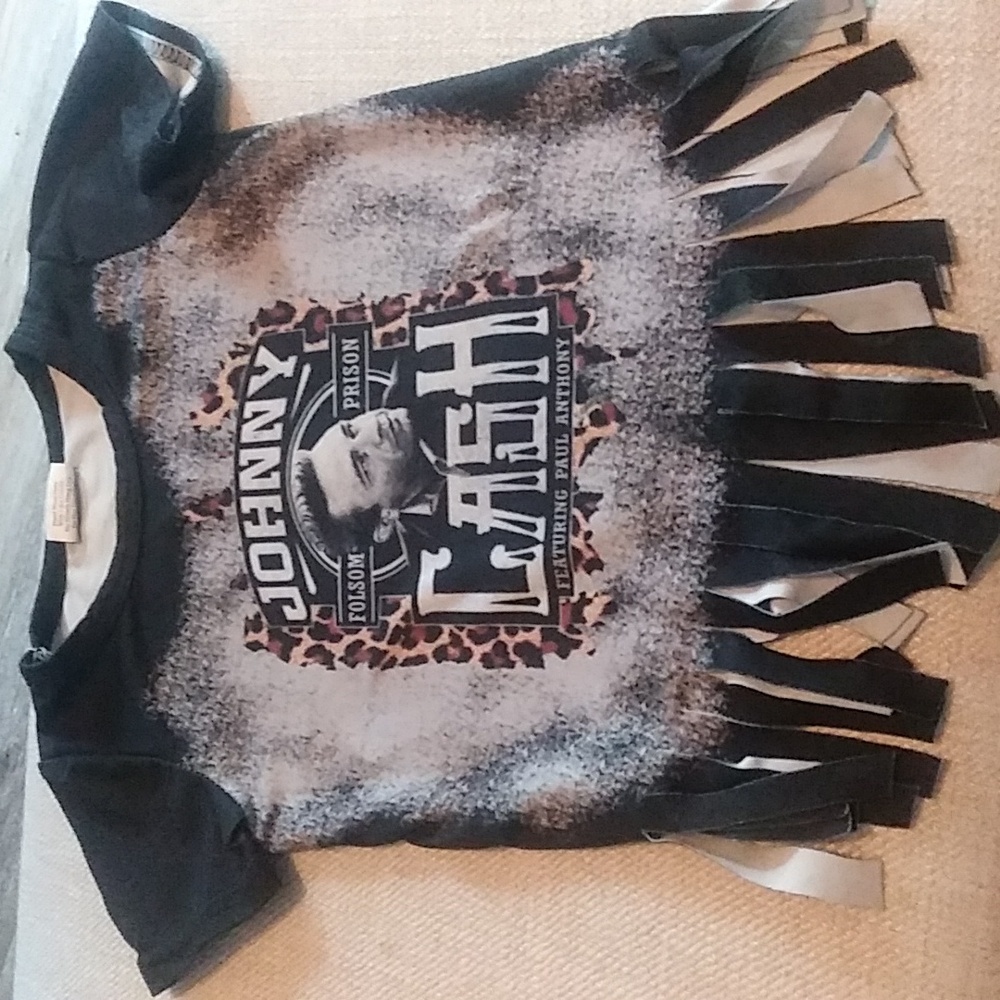 Johnny Cash fringe T-shirt 6-12M